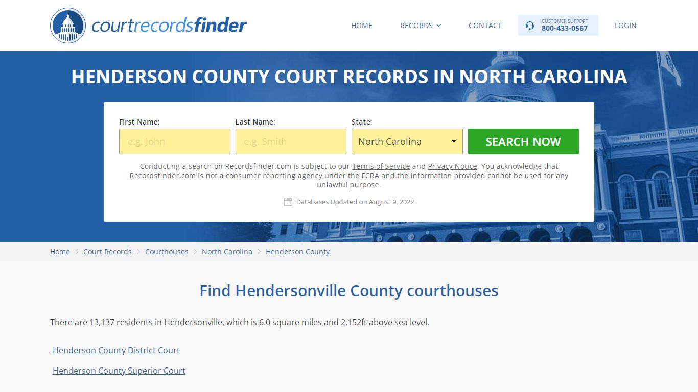 Henderson County, NC Court Records - Find Henderson ...